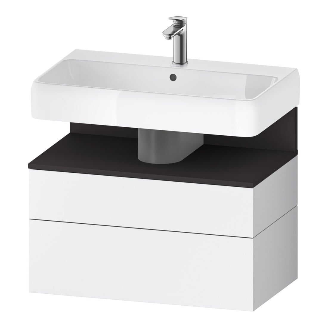 Duravit Waschtischunterschrank Qatego 79x47x59cm, gra m/we m, 1 Kast, 1 Ausz.