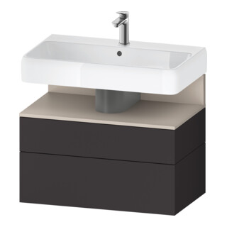 Duravit Waschtischunterschrank Qatego 79x47x59cm, T m/Gr m, 1 Kast, 1 Ausz.