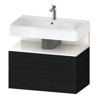 Duravit Waschtischunterschrank Qatego 79x47x59cm, w g/Ei s, 1 Kast, 1 Ausz.
