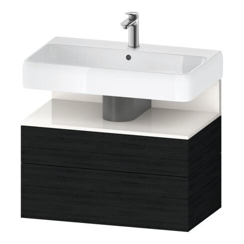 Duravit Waschtischunterschrank Qatego 79x47x59cm, w g/Ei s, 1 Kast, 1 Ausz.