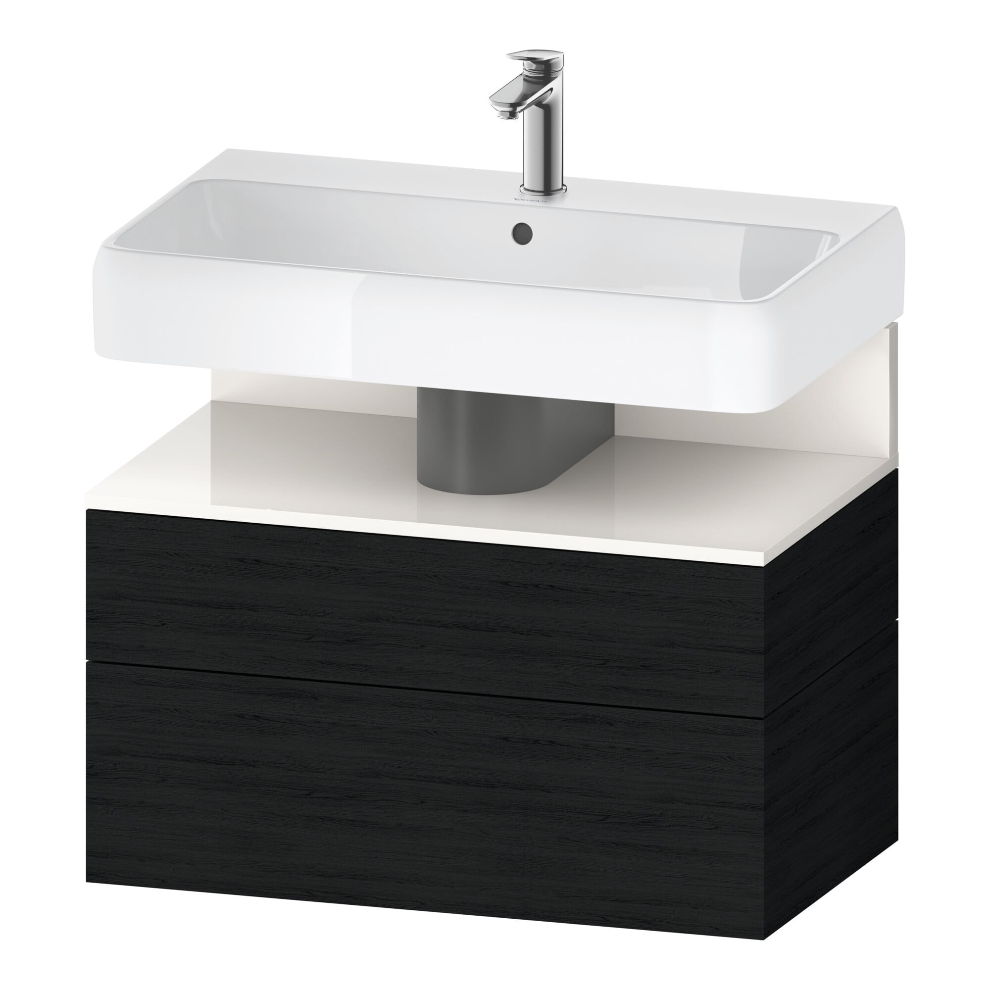 Duravit Waschtischunterschrank Qatego 79x47x59cm, w g/Ei s, 1 Kast, 1 Ausz.