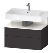 Duravit Waschtischunterschrank Qatego 79x47x59cm, w g/Gra m, 1 Kast, m B