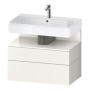 Duravit Waschtischunterschrank Qatego 79x47x59cm, w hgl/we m, 1 Kast, 1 Ausz.