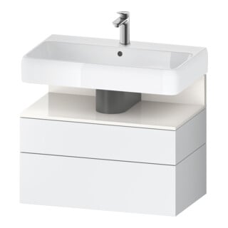 Duravit Waschtischunterschrank Qatego 79x47x59cm, w hgl/we m, 1 Kast, m B
