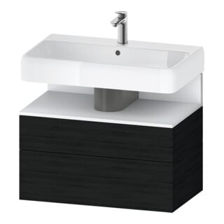 Duravit Waschtischunterschrank Qatego 79x47x59cm, w m/E s, 1 Kast, m Nischenb