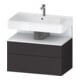 Duravit Waschtischunterschrank Qatego 79x47x59cm, w m/Gr m, 1 Kast, m Nischenb-1