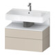 Duravit Waschtischunterschrank Qatego 79x47x59cm, w m/ta m, 1 Kast, 1 Ausz.