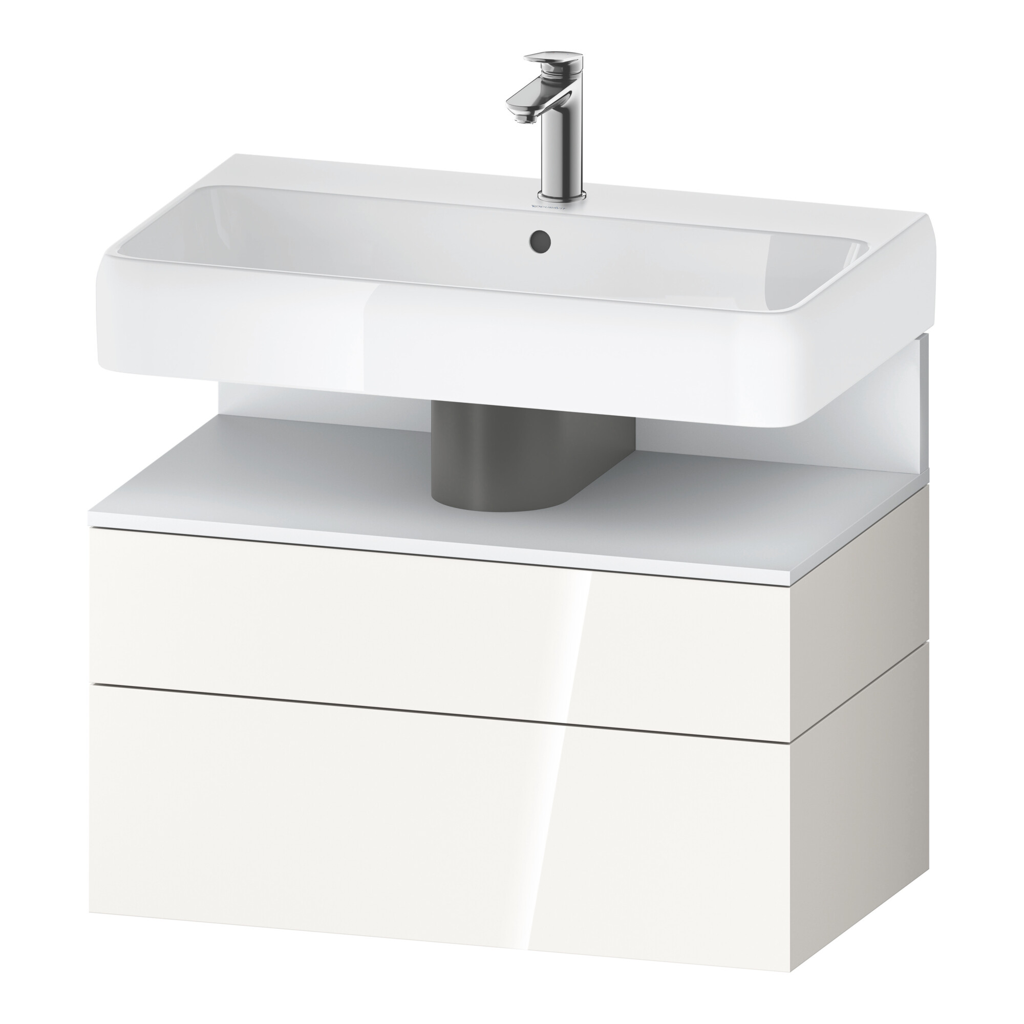 Duravit Waschtischunterschrank Qatego 79x47x59cm, w m/we g, 1 Kast, m Nischenb