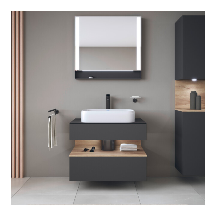 Duravit Waschtischunterschrank Qatego 80x55x60cm, E Ma/Gra m, Pl, Nischenb