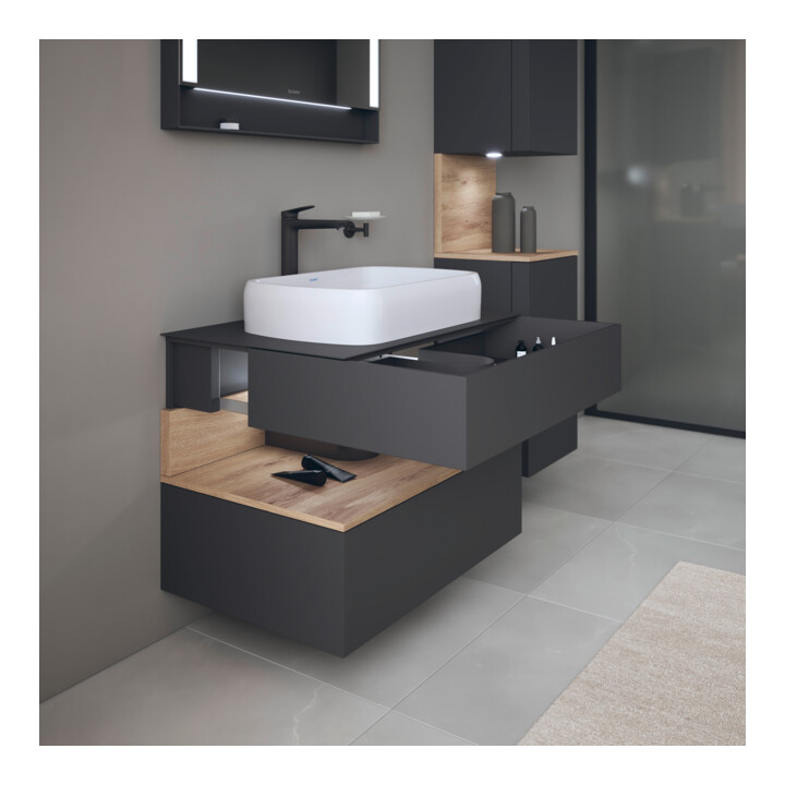 Duravit Waschtischunterschrank Qatego 80x55x60cm, E Ma/Gra m, Pl, Nischenb
