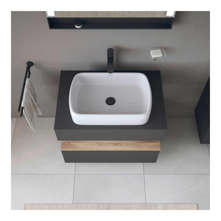 Duravit Waschtischunterschrank Qatego 80x55x60cm, E Ma/Gra m, Pl, Nischenb