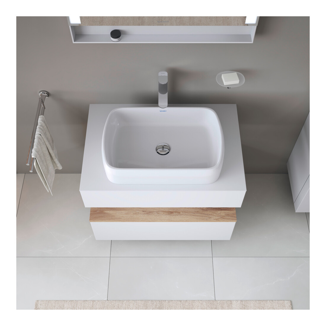 Duravit Waschtischunterschrank Qatego 80x55x60cm, E Ma/w m, Pl, Nischenb