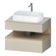 Duravit Waschtischunterschrank Qatego 80x55x60cm, E na/tau m, Pl, Nischenb