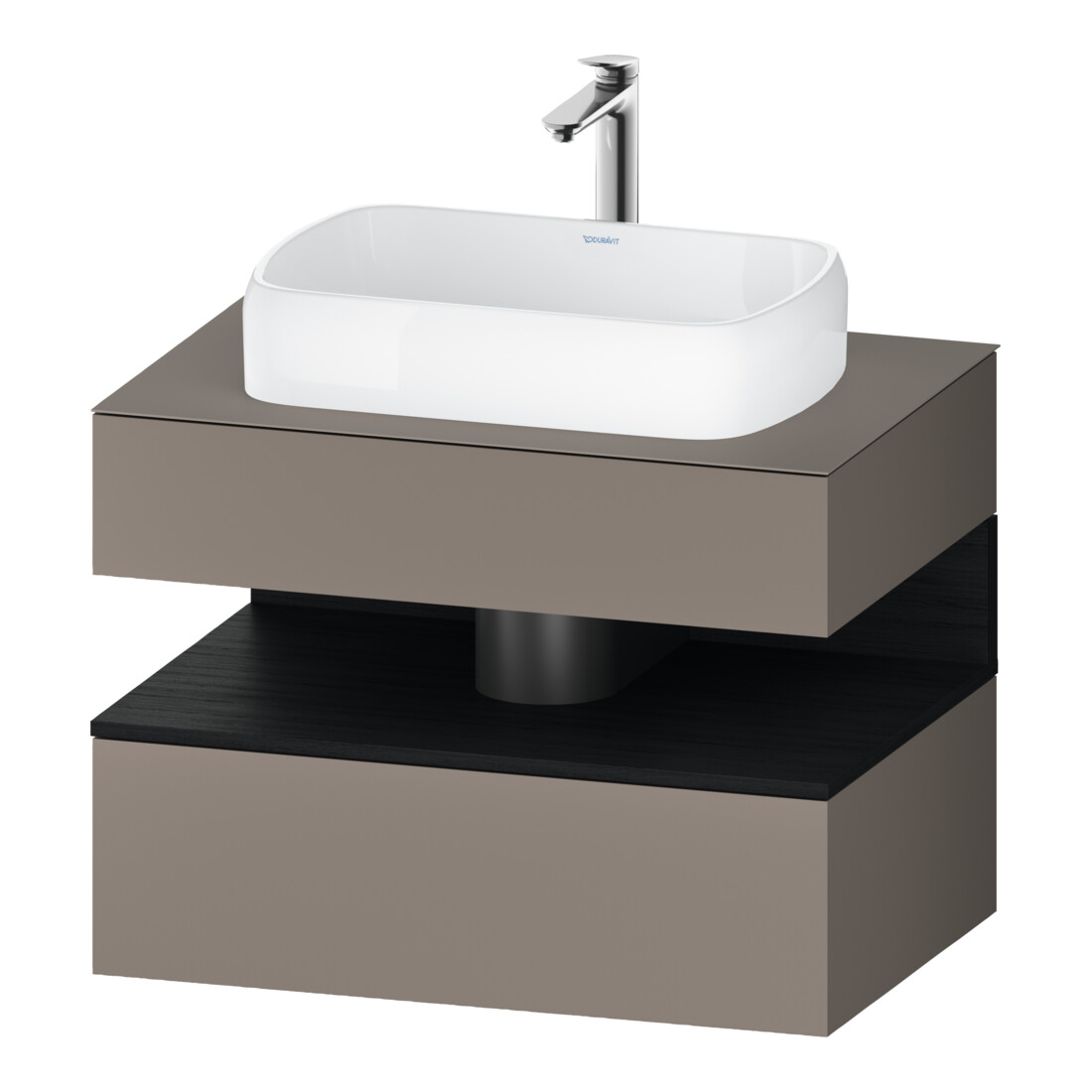 Duravit Waschtischunterschrank Qatego 80x55x60cm, E sw/Bas m, Pl, Nischenb