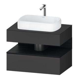 Duravit Waschtischunterschrank Qatego 80x55x60cm, E sw/gra m, Pl, 1 Schubkast.