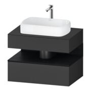 Duravit Waschtischunterschrank Qatego 80x55x60cm, E sw/gra m, Pl, 1 Schubkast.