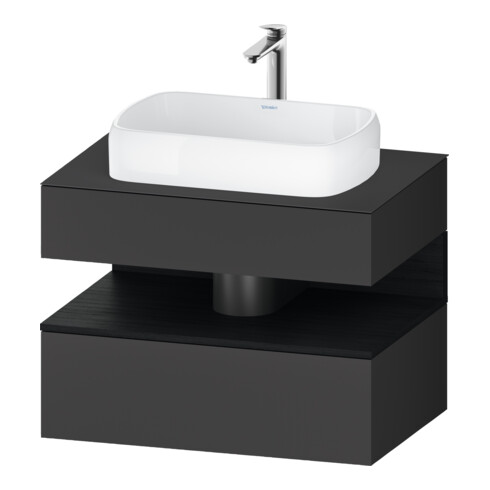 Duravit Waschtischunterschrank Qatego 80x55x60cm, E sw/gra m, Pl, Nischenb