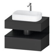 Duravit Waschtischunterschrank Qatego 80x55x60cm, E sw/gra m, Pl, Nischenb