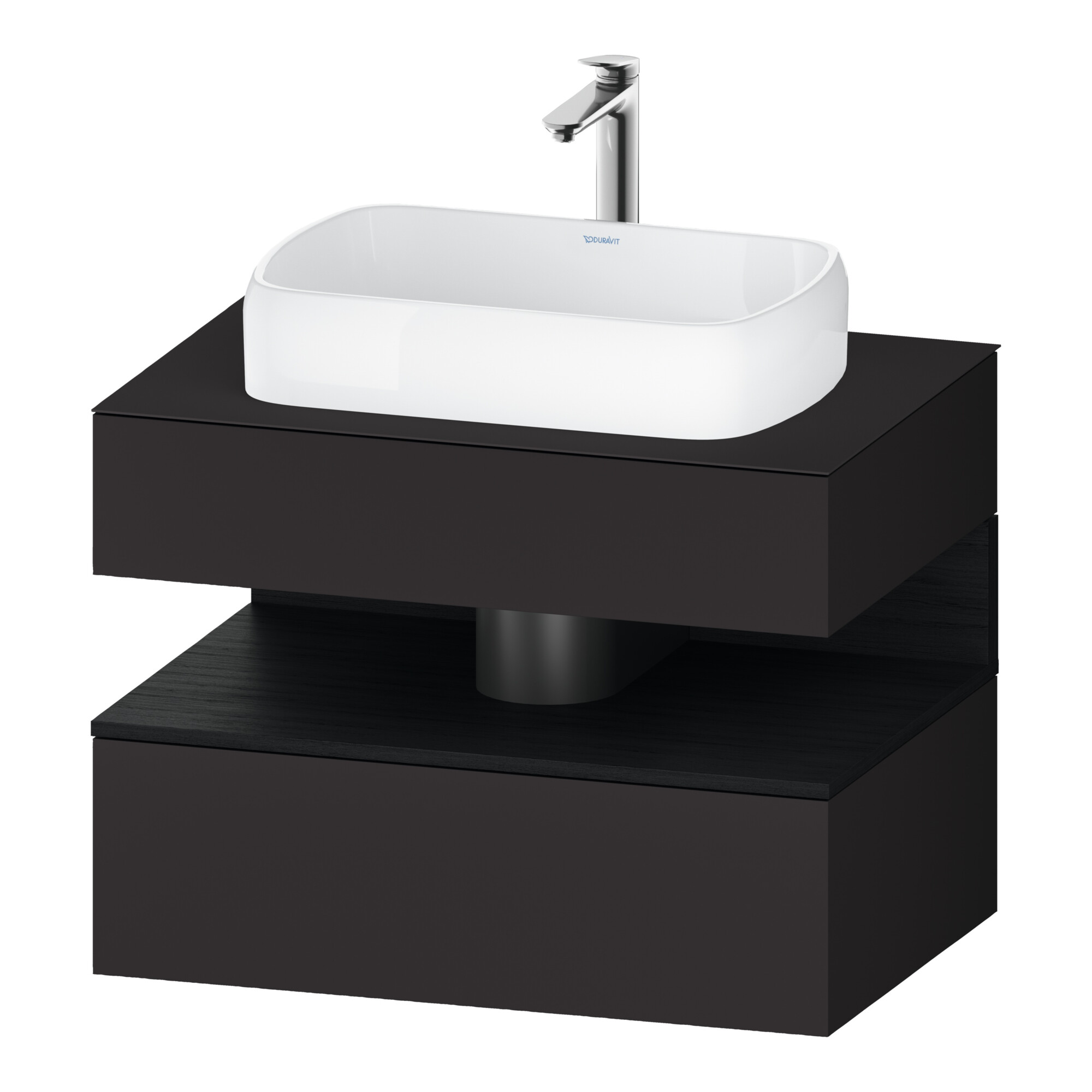 Duravit Waschtischunterschrank Qatego 80x55x60cm, E sw/gra m, Pl, Nischenb