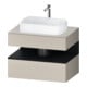 Duravit Waschtischunterschrank Qatego 80x55x60cm, E sw/tau m, Pl, Nischenb-1
