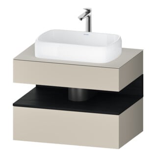 Duravit Waschtischunterschrank Qatego 80x55x60cm, E sw/tau m, Pl, Nischenb