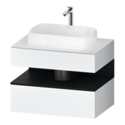 Duravit Waschtischunterschrank Qatego 80x55x60cm, E sw/we m, Pl, 1 Schubkast.