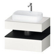 Duravit Waschtischunterschrank Qatego 80x55x60cm, E sw/we m, Pl, 1 Schubkast.