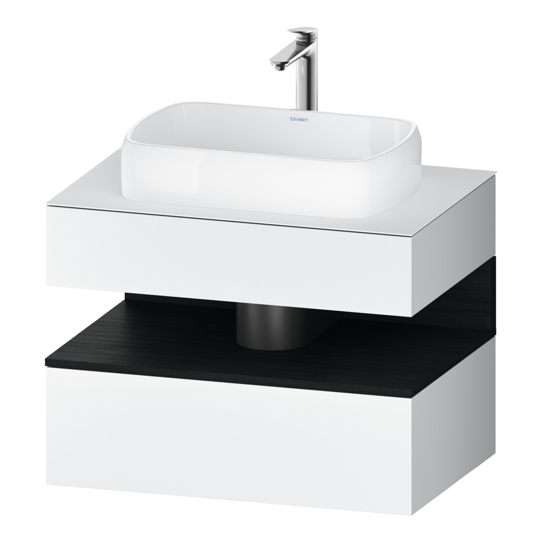Duravit Waschtischunterschrank Qatego 80x55x60cm, E sw/we m, Pl, Nischenb