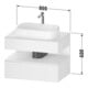 Duravit Waschtischunterschrank Qatego 80x55x60cm, gra m/Gr m, Pl, Nischenb