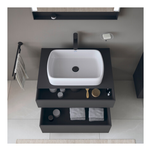 Duravit Waschtischunterschrank Qatego 80x55x60cm, gra m, Konsolenpl., Nischenb