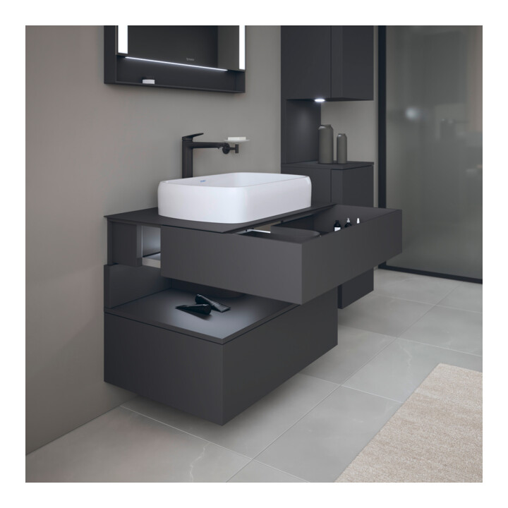 Duravit Waschtischunterschrank Qatego 80x55x60cm, gra m, Konsolenpl., Nischenb