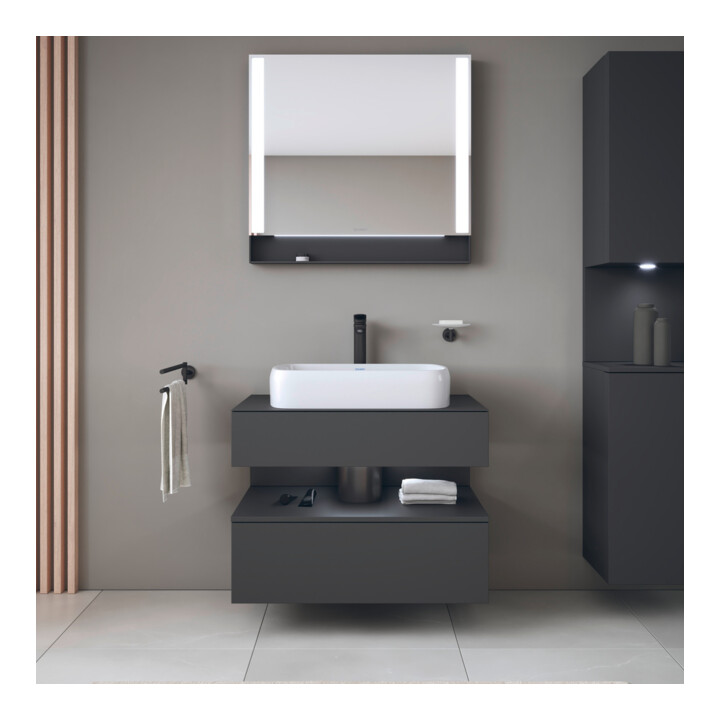 Duravit Waschtischunterschrank Qatego 80x55x60cm, gra m, Konsolenpl., Nischenb
