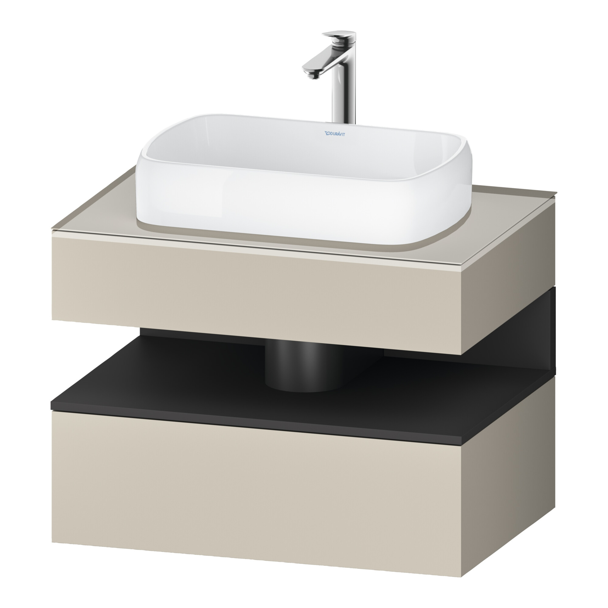 Duravit Waschtischunterschrank Qatego 80x55x60cm, gra m/ta m, Pl, Nischenb