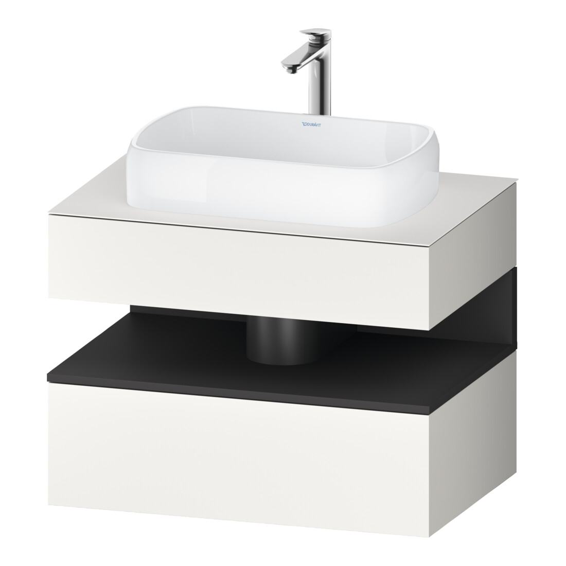 Duravit Waschtischunterschrank Qatego 80x55x60cm, gra m/we m, Pl, 1 Schubkast.