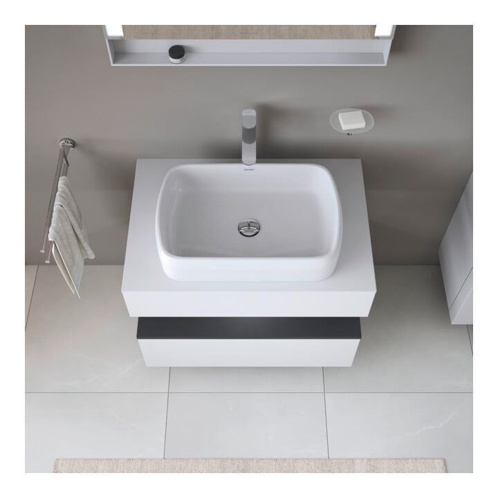 Duravit Waschtischunterschrank Qatego 80x55x60cm, gra m/we m, Pl, Nischenb