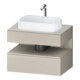 Duravit Waschtischunterschrank Qatego 80x55x60cm, T m/ta m, Pl, 1 Schubkast.