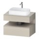 Duravit Waschtischunterschrank Qatego 80x55x60cm, T m/ta m, Pl, Nischenb-1