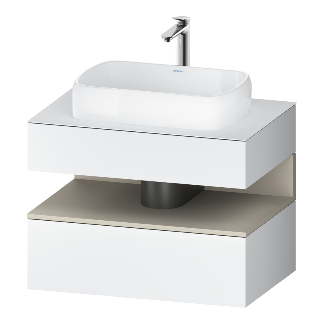 Duravit Waschtischunterschrank Qatego 80x55x60cm, T m/we m, Pl, 1 Schubkast.