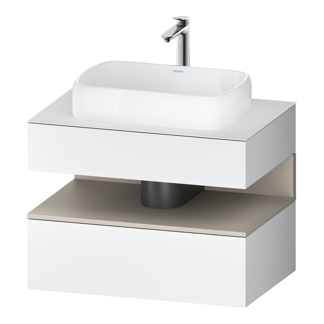 Duravit Waschtischunterschrank Qatego 80x55x60cm, T m/we m, Pl, Nischenb