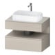 Duravit Waschtischunterschrank Qatego 80x55x60cm, T ma, Konsolenpl., Nischenb-1