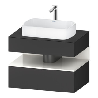Duravit Waschtischunterschrank Qatego 80x55x60cm, w g/Gra m, Pl, 1 Schubkast.