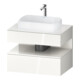 Duravit Waschtischunterschrank Qatego 80x55x60cm, w hgl, Konsolenpl., Nischenb-1