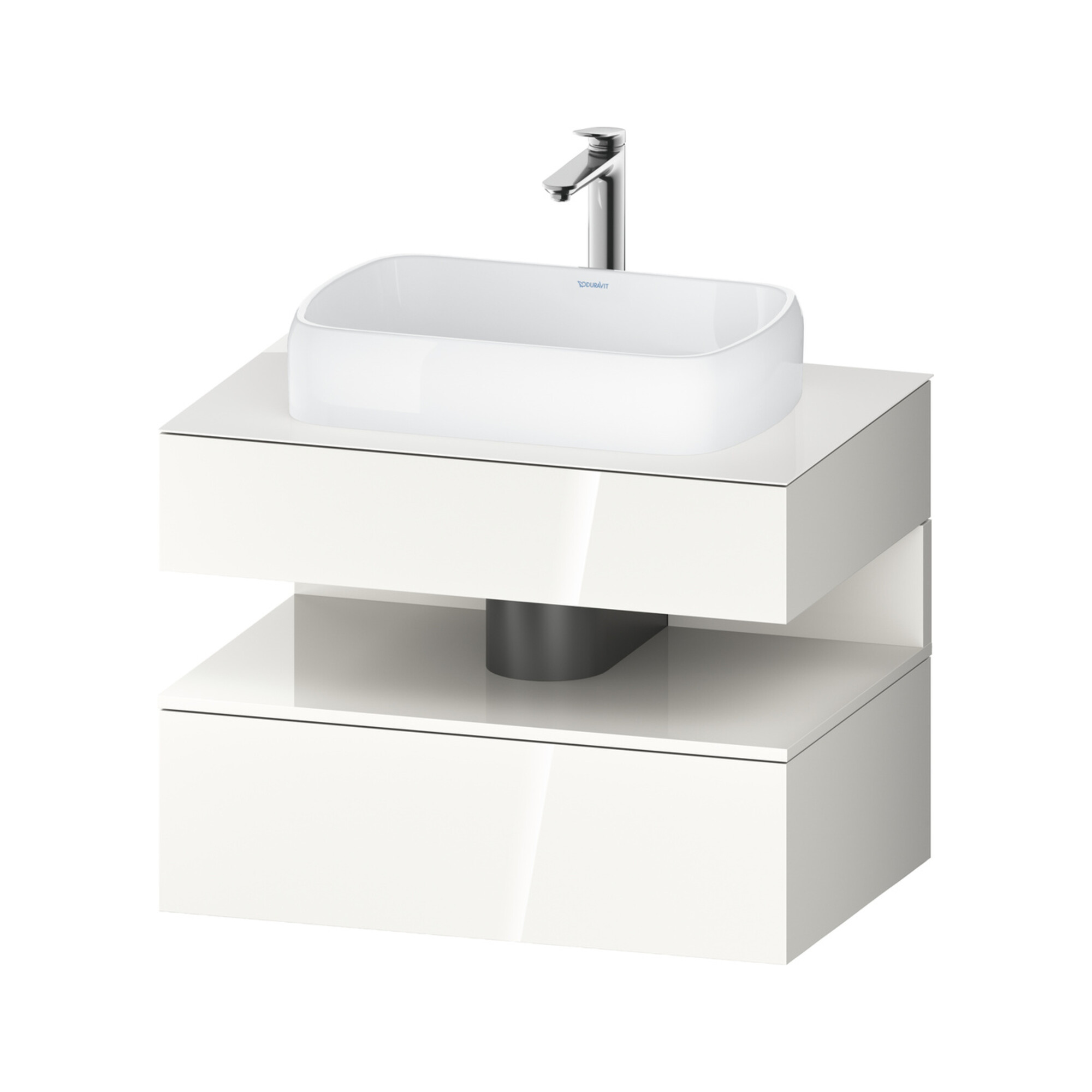 Duravit Waschtischunterschrank Qatego 80x55x60cm, w hgl, Konsolenpl., Nischenb