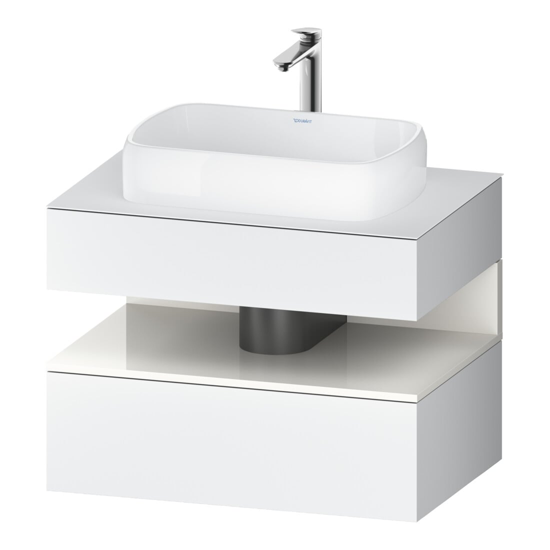 Duravit Waschtischunterschrank Qatego 80x55x60cm, w hgl/we m, Pl, Nischenb