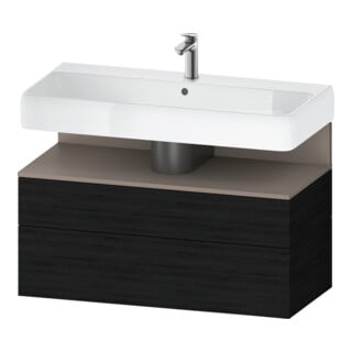 Duravit Waschtischunterschrank Qatego 99x47x59cm, ba m/E s, 1 Kast, m Nischenb