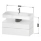 Duravit Waschtischunterschrank Qatego 99x47x59cm, E Ma/E s, 1 Kast, 1 Ausz.
