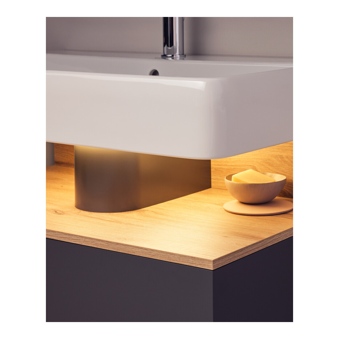 Duravit Waschtischunterschrank Qatego 99x47x59cm, E Ma/Gra m, 1 Kast, m B