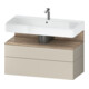 Duravit Waschtischunterschrank Qatego 99x47x59cm, E Ma/t m, 1 Kast, 1 Ausz.