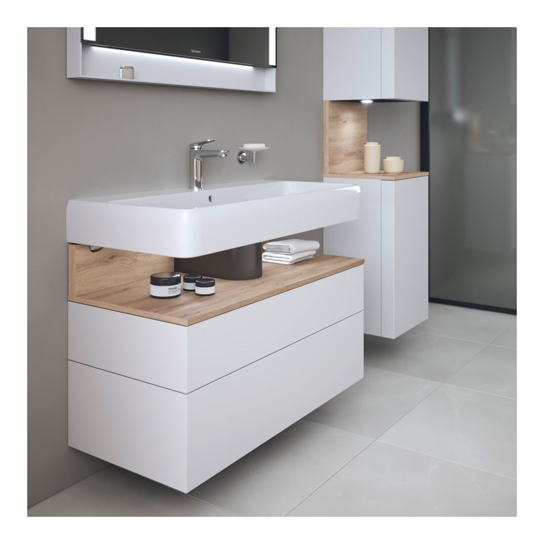 Duravit Waschtischunterschrank Qatego 99x47x59cm, E Ma/w m, 1 Kast, m Nischenb