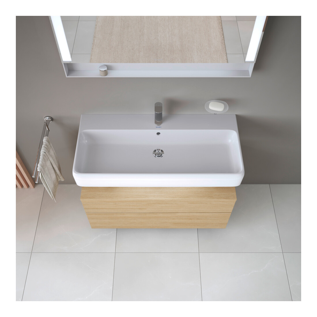 Duravit Waschtischunterschrank Qatego 99x47x59cm, E N, 1 Kast, m Nischenb